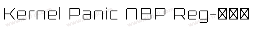 Kernel Panic NBP Reg字体转换